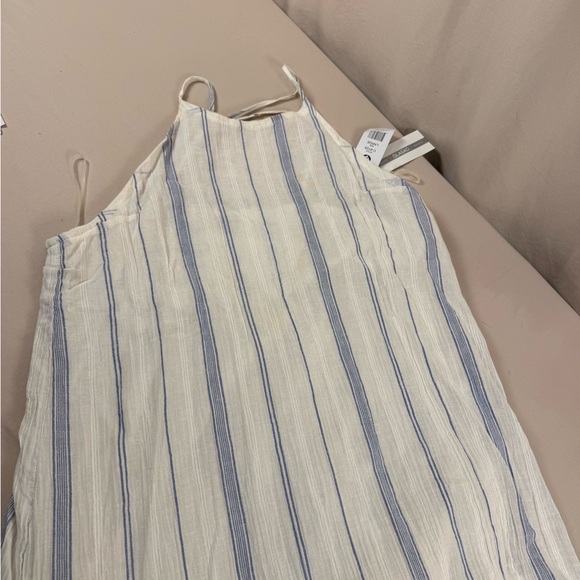 Lagaci Blue and White Striped Maxi Dress SS - Picture 3 of 5